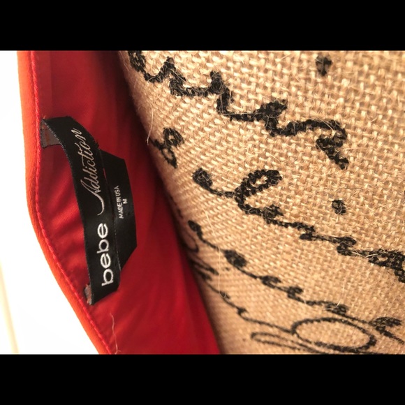 Dark Orange BEBE Mini Dress - Picture 5 of 6